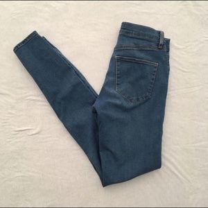 Topshop Leigh Moto Skinny Jeans